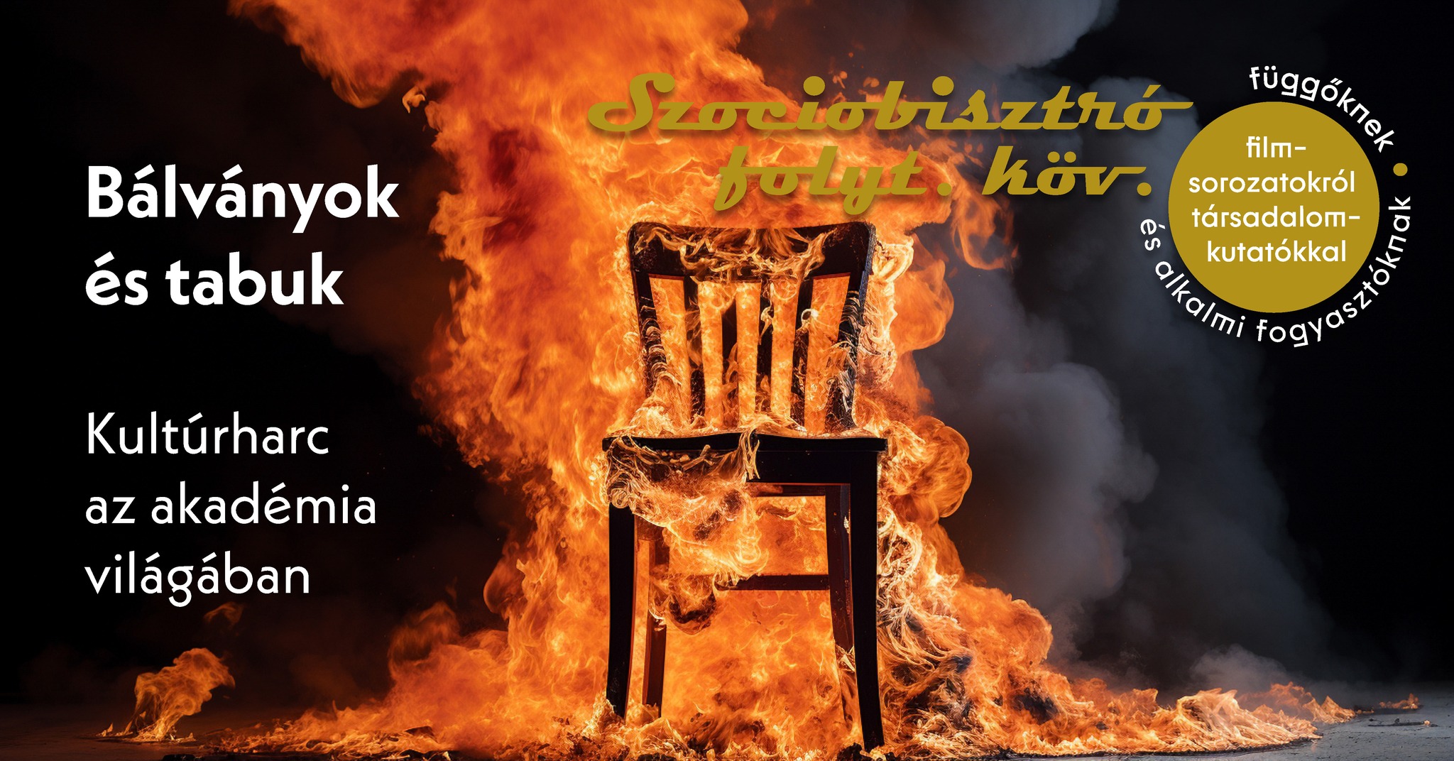 lángokban álló szék